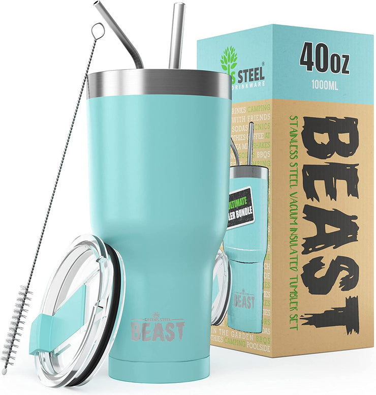 Beast 30 oz Tumbler Stainless Steel Vacuum Insulated Coffee Ice Cup Double  Wall Travel Flask (Stainless Steel)